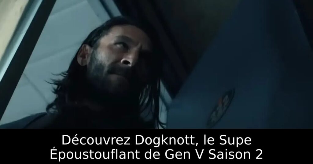 Découvrez Dogknott, le Supe Époustouflant de Gen V Saison 2