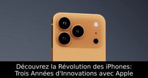 Découvrez la Révolution des iPhones: Trois Années d&rsquo;Innovations avec Apple