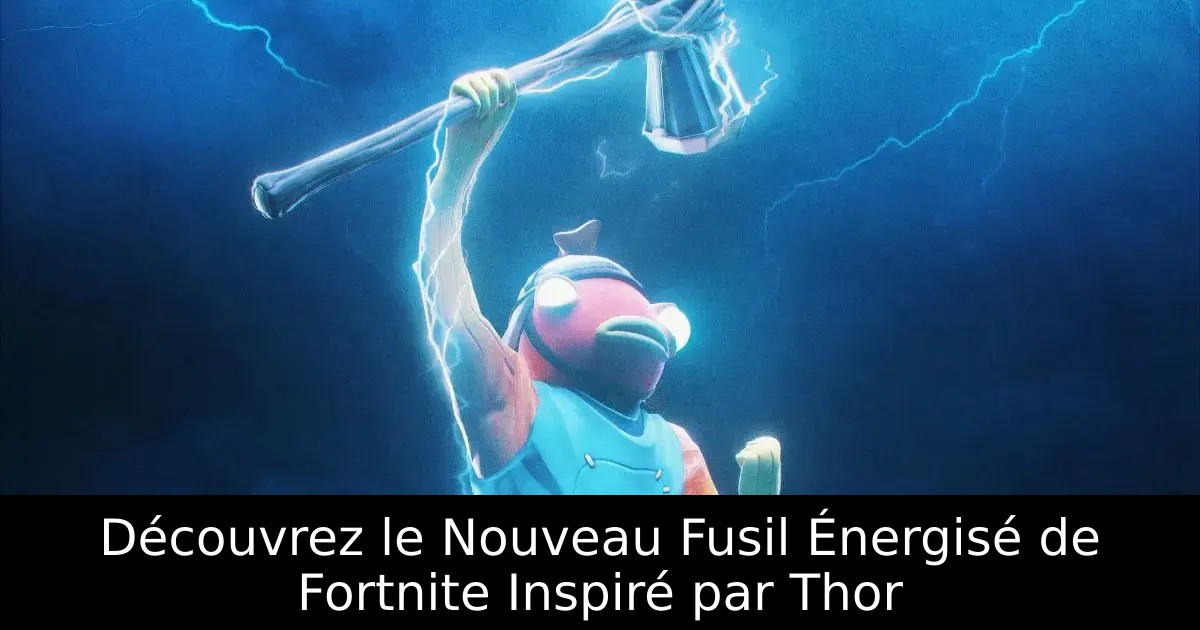 Découvrez le Nouveau Fusil Énergisé de Fortnite Inspiré par Thor