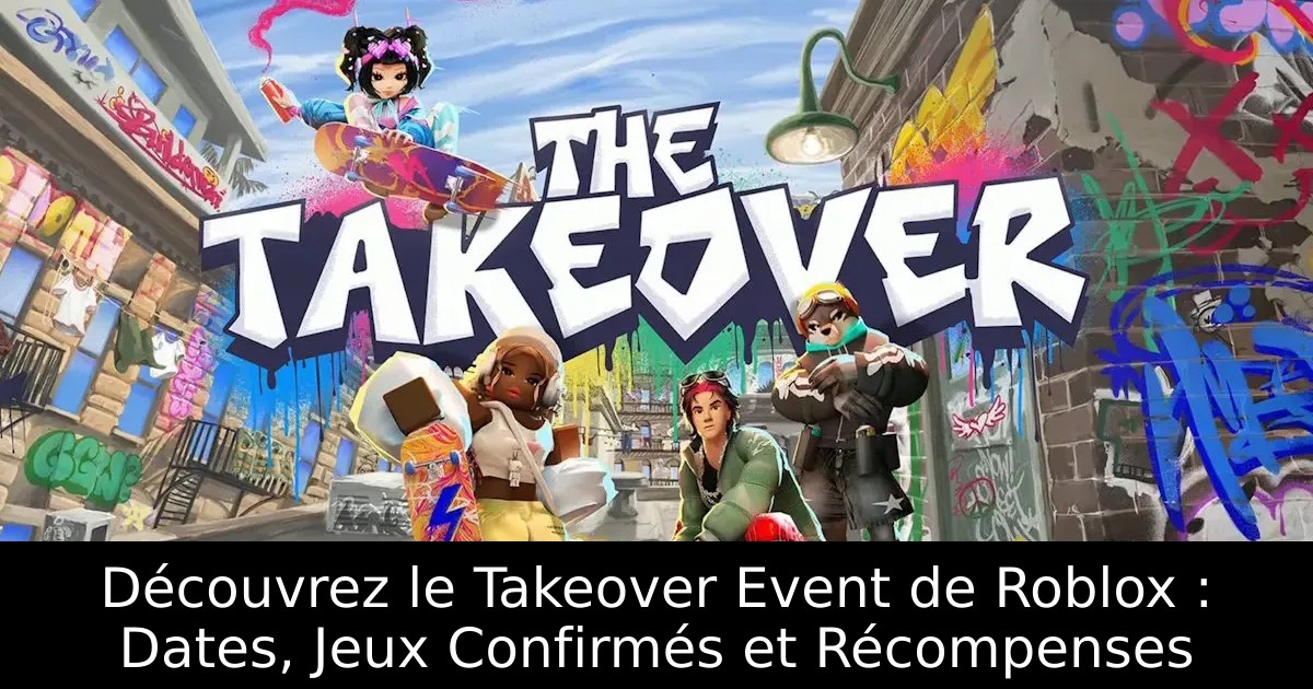 Découvrez le Takeover Event de Roblox : Dates, Jeux Confirmés et Récompenses