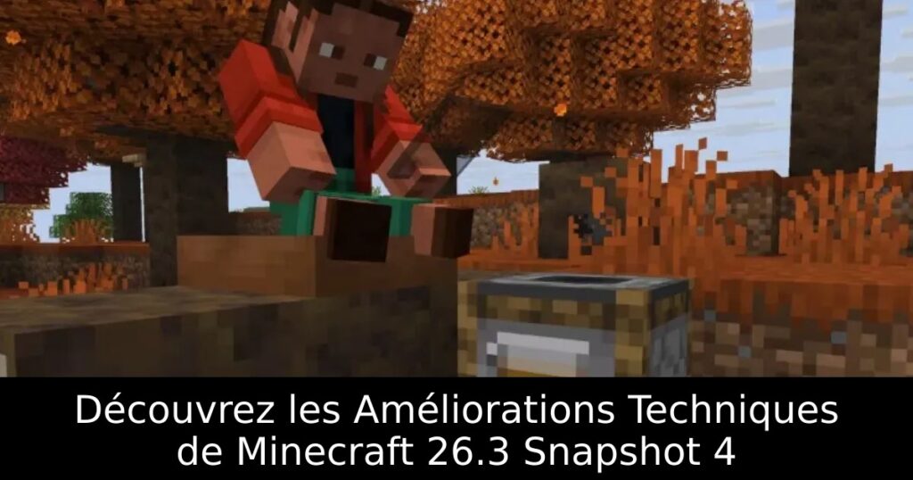 Découvrez les Améliorations Techniques de Minecraft 26.3 Snapshot 4