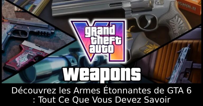 Découvrez les Armes Étonnantes de GTA 6 : Tout Ce Que Vous Devez Savoir