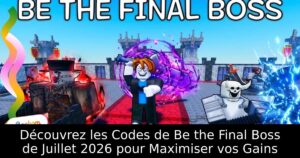 Découvrez les Codes de Be the Final Boss de Juillet 2026 pour Maximiser vos Gains