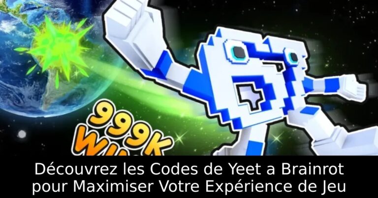 Découvrez les Codes de Yeet a Brainrot pour Maximiser Votre Expérience de Jeu