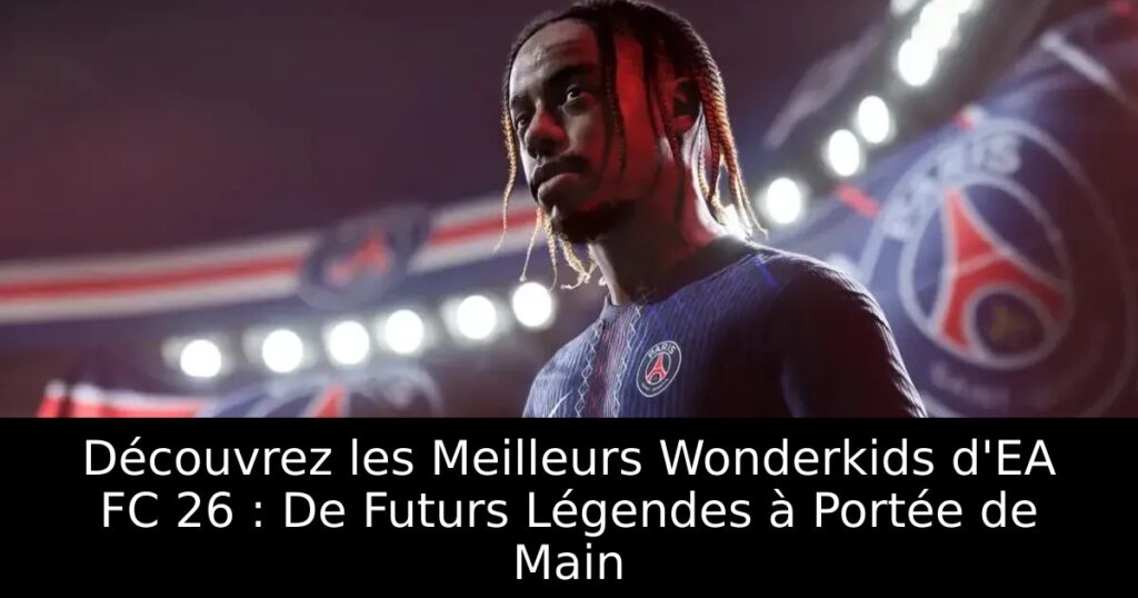 Découvrez les Meilleurs Wonderkids d&rsquo;EA FC 26 : De Futurs Légendes à Portée de Main