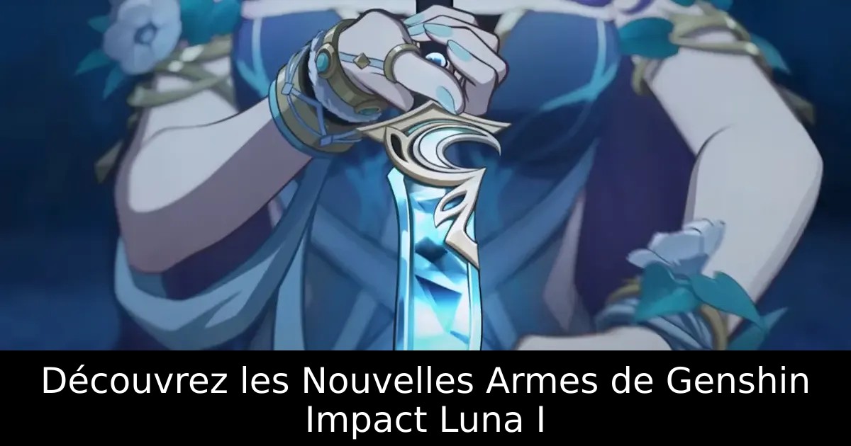 Découvrez les Nouvelles Armes de Genshin Impact Luna I