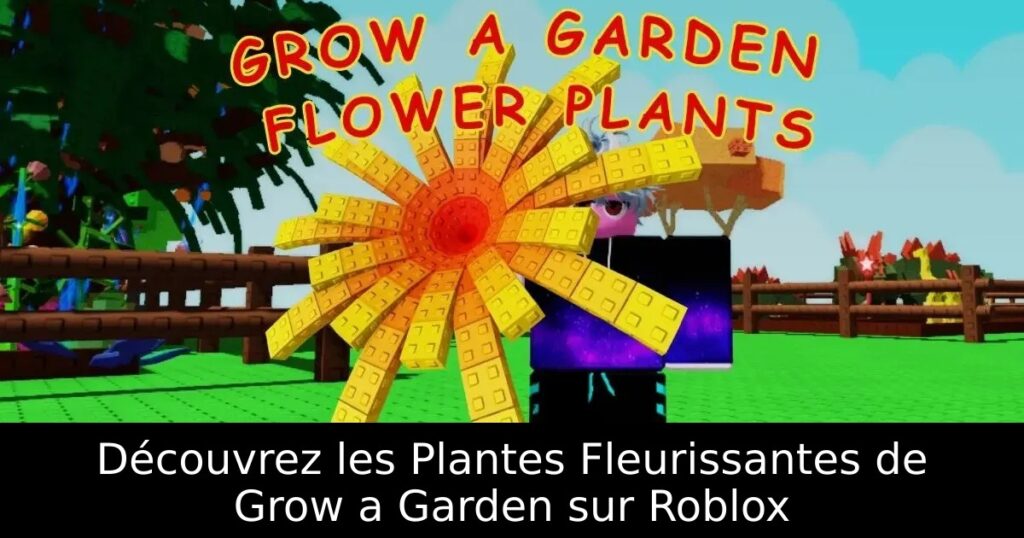 Découvrez les Plantes Fleurissantes de Grow a Garden sur Roblox