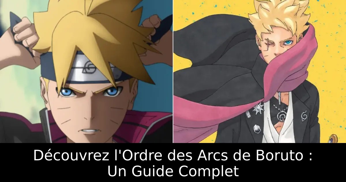 Découvrez l&rsquo;Ordre des Arcs de Boruto : Un Guide Complet