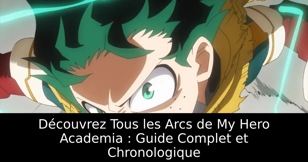 Découvrez Tous les Arcs de My Hero Academia : Guide Complet et Chronologique
