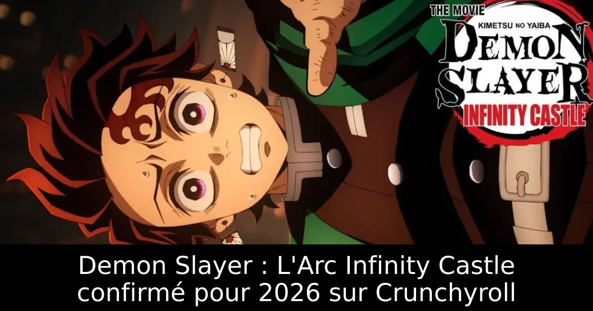 Demon Slayer : L&rsquo;Arc Infinity Castle confirmé pour 2026 sur Crunchyroll