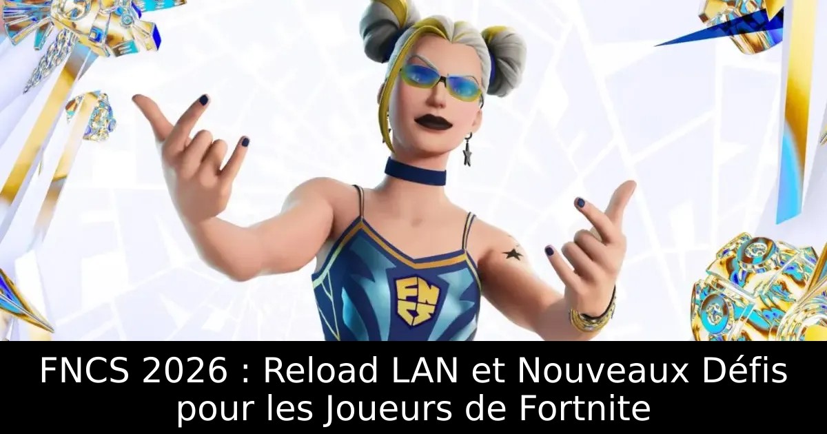 FNCS 2026 : Reload LAN et Nouveaux Défis pour les Joueurs de Fortnite