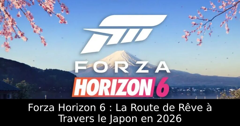 Forza Horizon 6 : La Route de Rêve à Travers le Japon en 2026