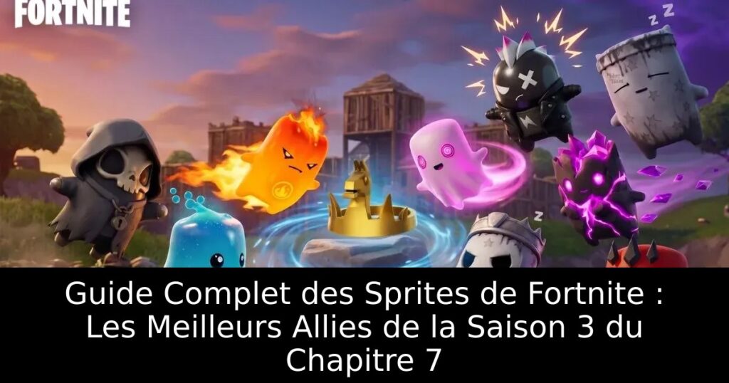 Guide Complet des Sprites de Fortnite : Les Meilleurs Allies de la Saison 3 du Chapitre 7