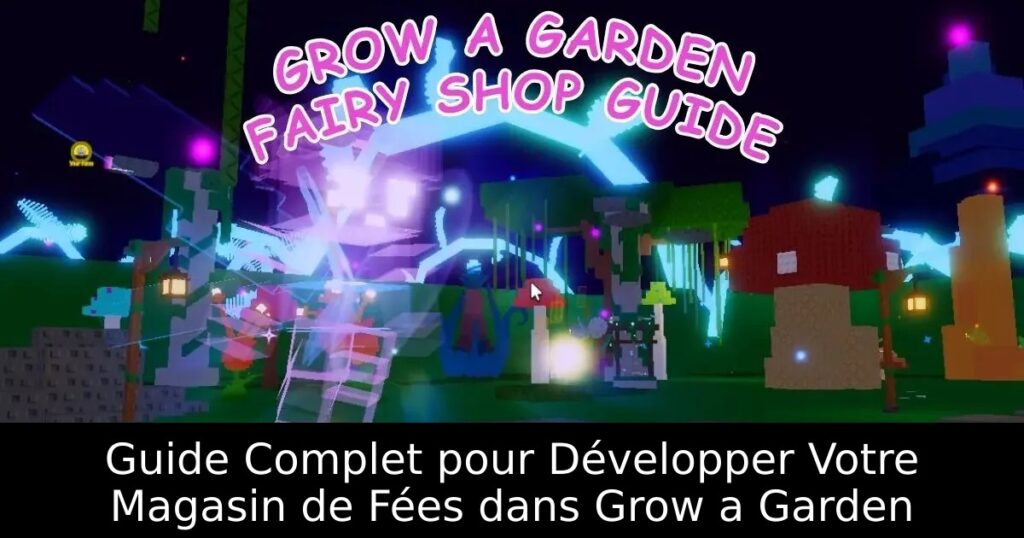 Guide Complet pour Développer Votre Magasin de Fées dans Grow a Garden