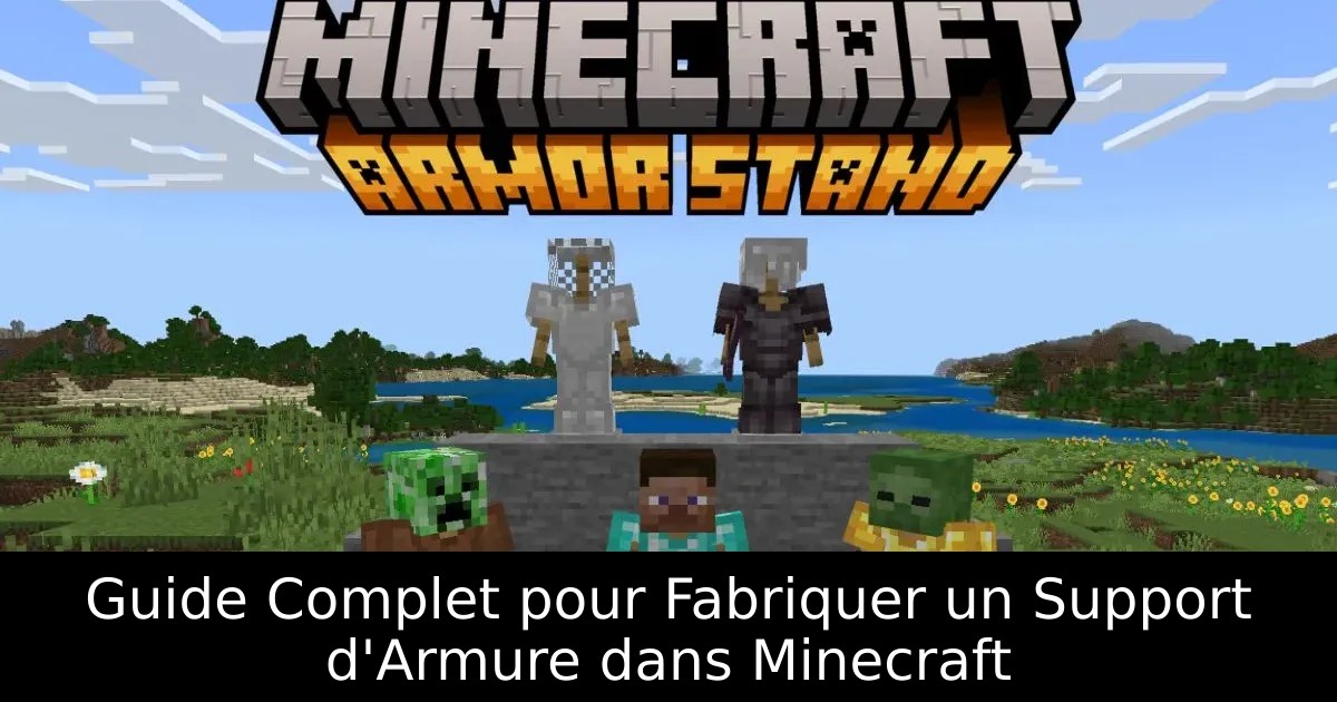Guide Complet pour Fabriquer un Support d&rsquo;Armure dans Minecraft