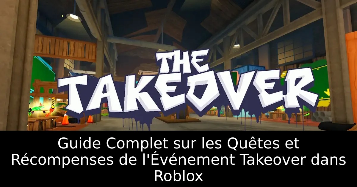 Guide Complet sur les Quêtes et Récompenses de l&rsquo;Événement Takeover dans Roblox