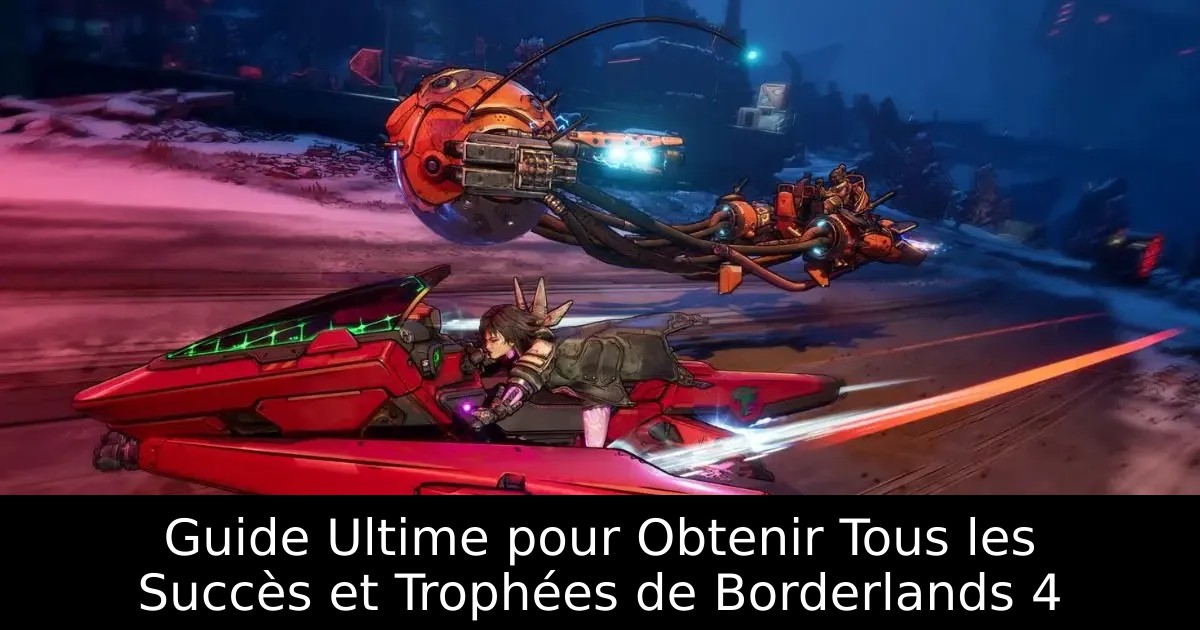 Guide Ultime pour Obtenir Tous les Succès et Trophées de Borderlands 4