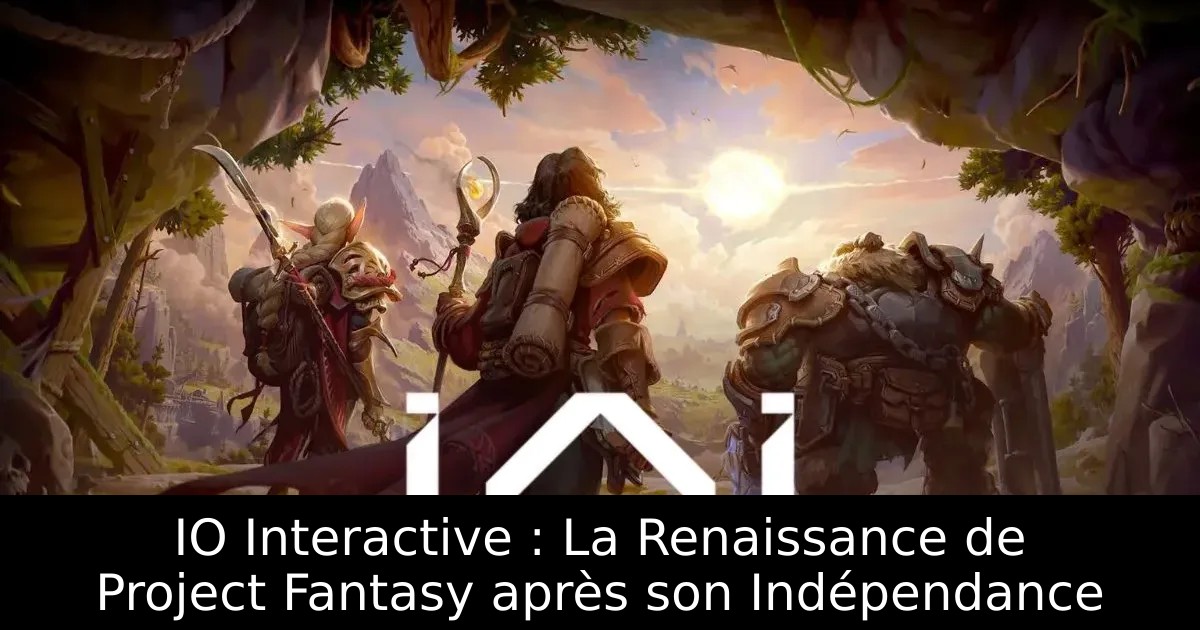 IO Interactive : La Renaissance de Project Fantasy après son Indépendance