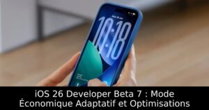 iOS 26 Developer Beta 7 : Mode Économique Adaptatif et Optimisations