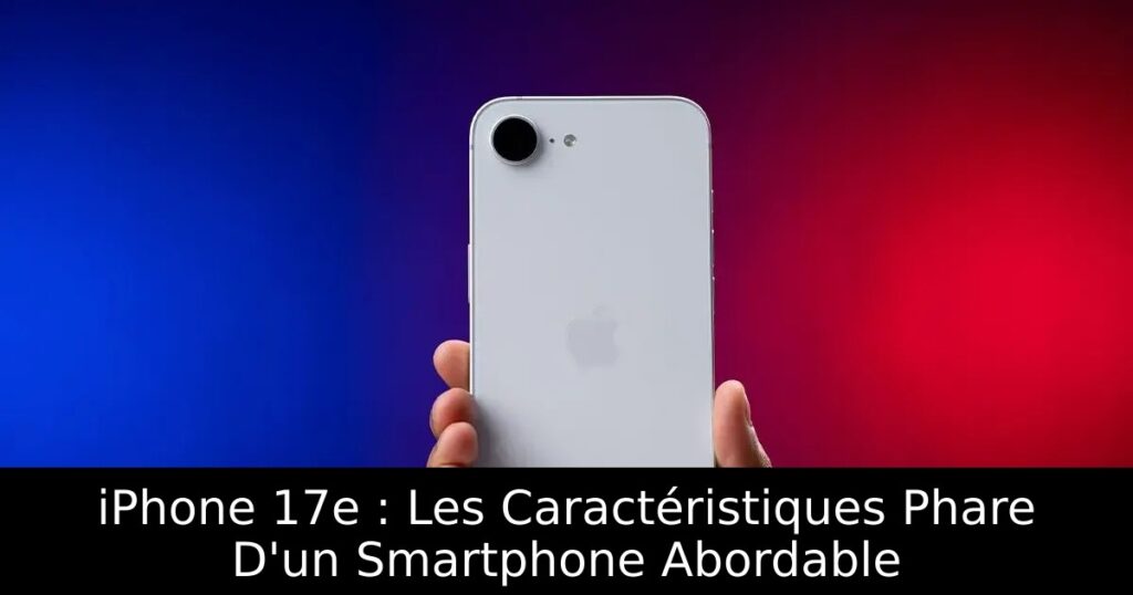 iPhone 17e : Les Caractéristiques Phare D&rsquo;un Smartphone Abordable