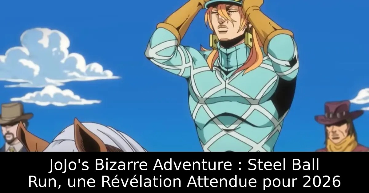 JoJo&rsquo;s Bizarre Adventure : Steel Ball Run, une Révélation Attendue pour 2026