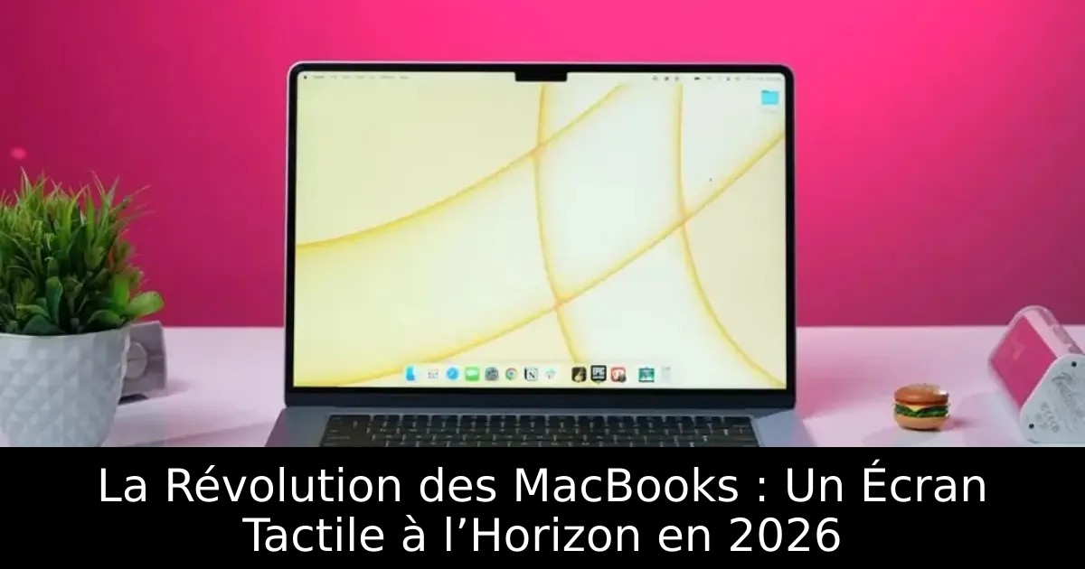 La Révolution des MacBooks : Un Écran Tactile à l’Horizon en 2026