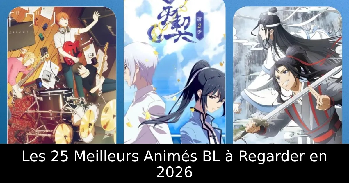 Les 25 Meilleurs Animés BL à Regarder en 2026