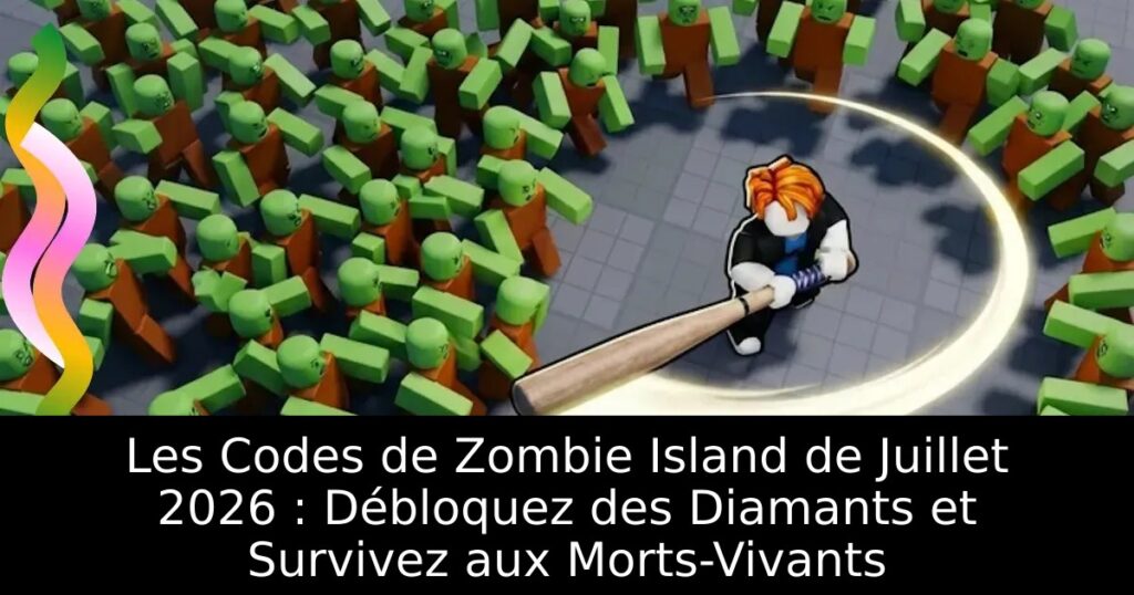 Les Codes de Zombie Island de Juillet 2026 : Débloquez des Diamants et Survivez aux Morts-Vivants