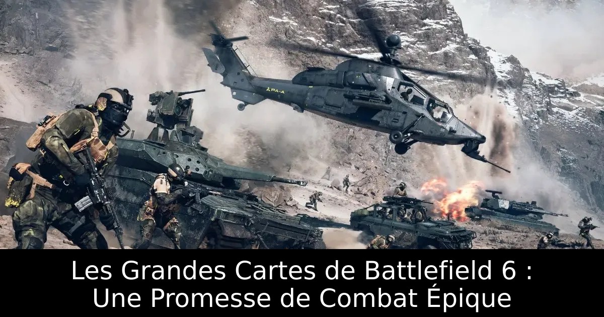 Les Grandes Cartes de Battlefield 6 : Une Promesse de Combat Épique