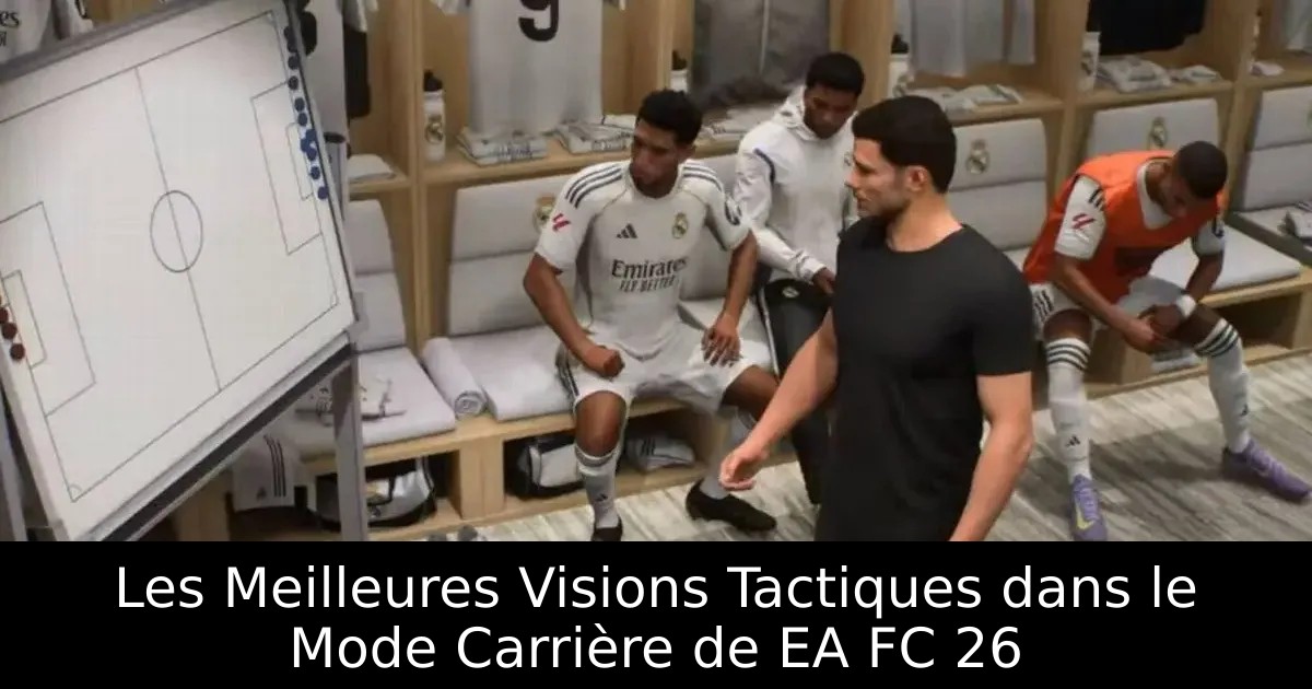 Les Meilleures Visions Tactiques dans le Mode Carrière de EA FC 26