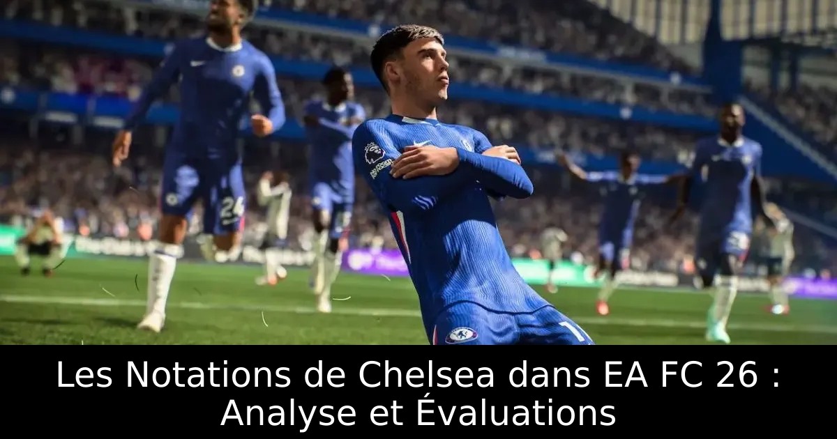 Les Notations de Chelsea dans EA FC 26 : Analyse et Évaluations