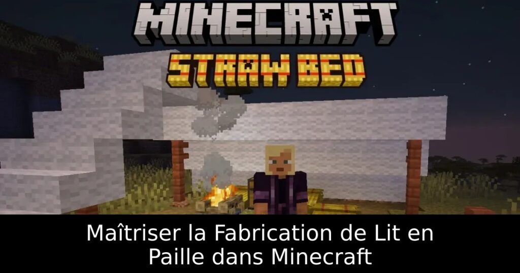 Maîtriser la Fabrication de Lit en Paille dans Minecraft