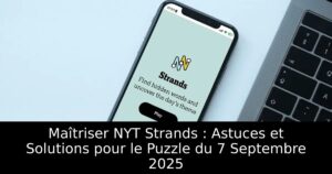 Maîtriser NYT Strands : Astuces et Solutions pour le Puzzle du 7 Septembre 2025