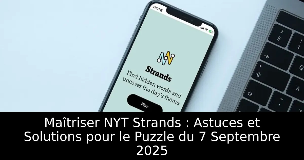 Maîtriser NYT Strands : Astuces et Solutions pour le Puzzle du 7 Septembre 2025