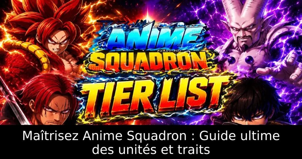 Maîtrisez Anime Squadron : Guide ultime des unités et traits