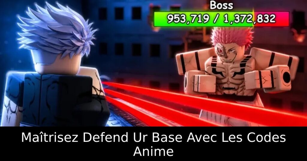 Maîtrisez Defend Ur Base Avec Les Codes Anime