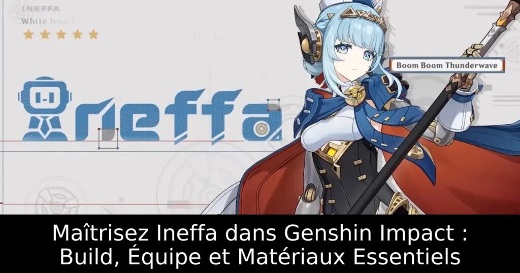 Maîtrisez Ineffa dans Genshin Impact : Build, Équipe et Matériaux Essentiels