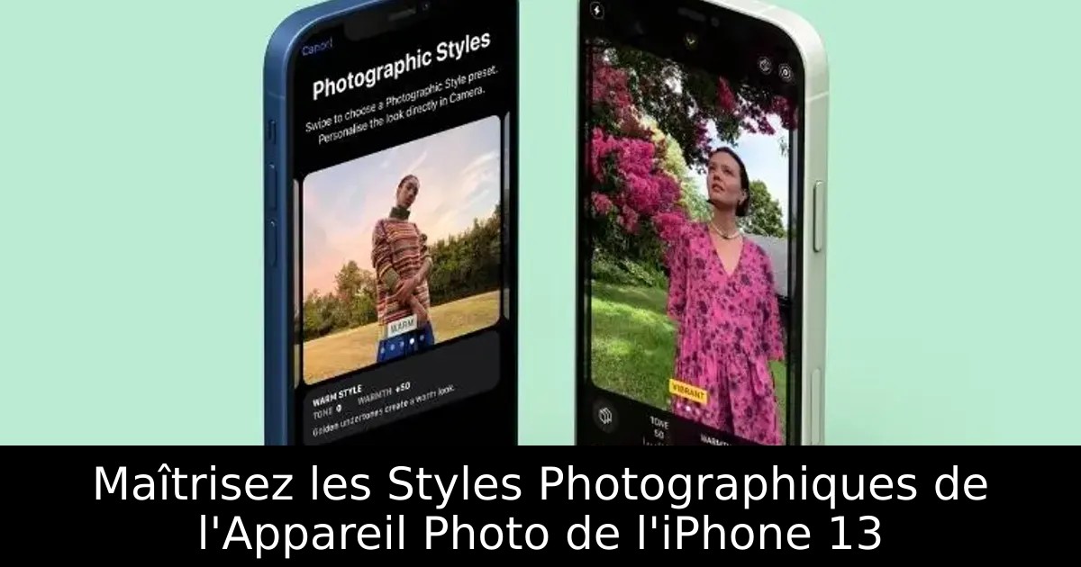 Maîtrisez les Styles Photographiques de l&rsquo;Appareil Photo de l&rsquo;iPhone 13