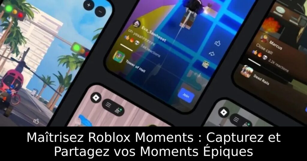 Maîtrisez Roblox Moments : Capturez et Partagez vos Moments Épiques