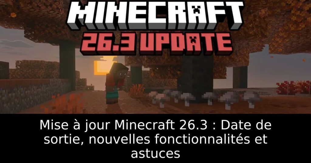 Mise à jour Minecraft 26.3 : Date de sortie, nouvelles fonctionnalités et astuces