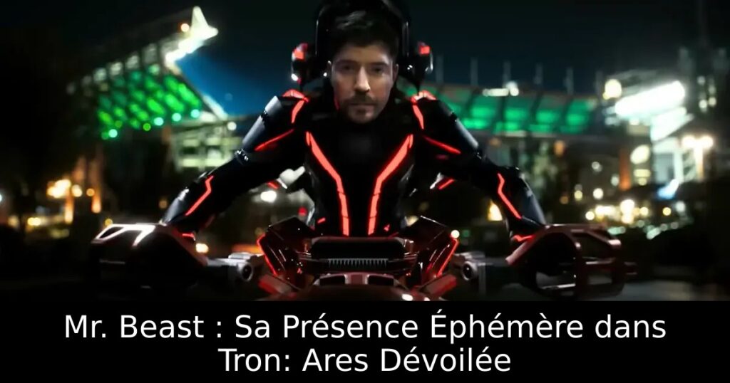 Mr. Beast : Sa Présence Éphémère dans Tron: Ares Dévoilée