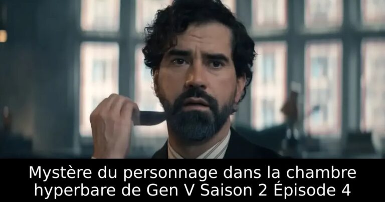 Mystère du personnage dans la chambre hyperbare de Gen V Saison 2 Épisode 4