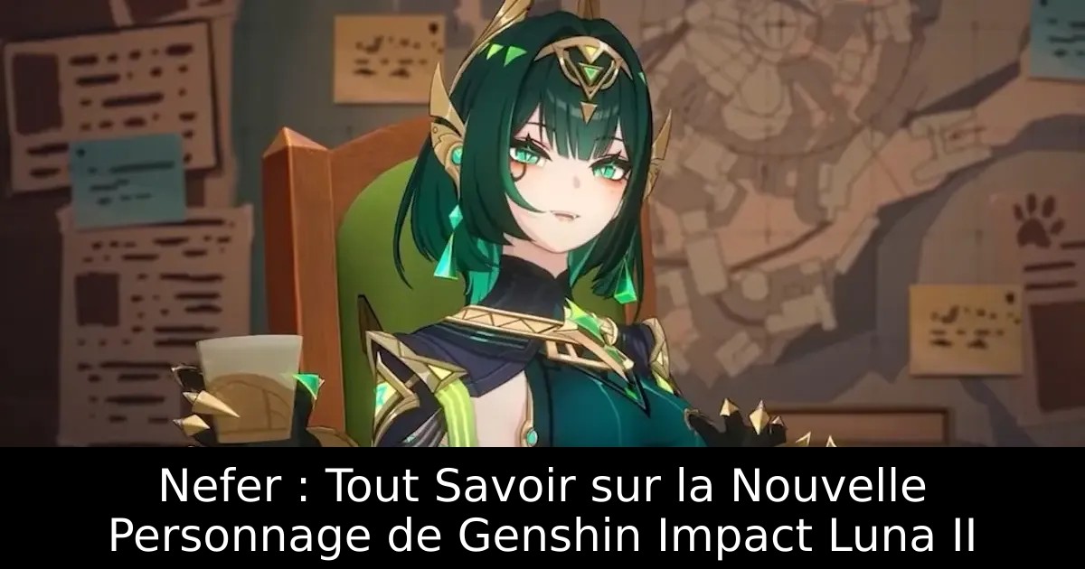 Nefer : Tout Savoir sur la Nouvelle Personnage de Genshin Impact Luna II