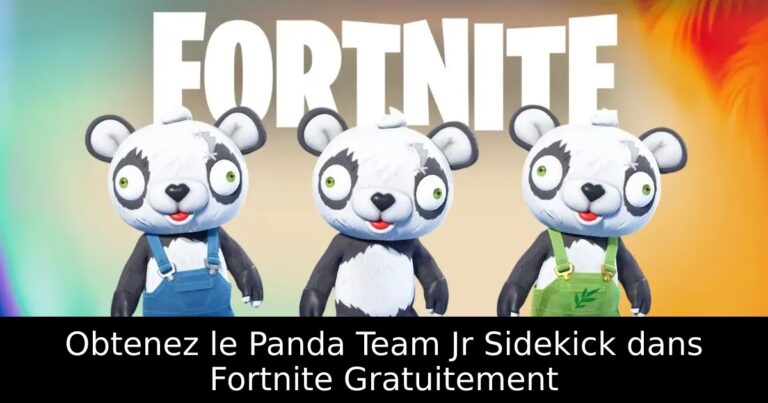 Obtenez le Panda Team Jr Sidekick dans Fortnite Gratuitement