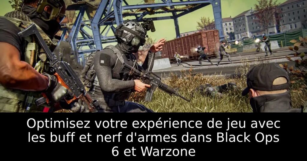 Optimisez votre expérience de jeu avec les buff et nerf d&rsquo;armes dans Black Ops 6 et Warzone
