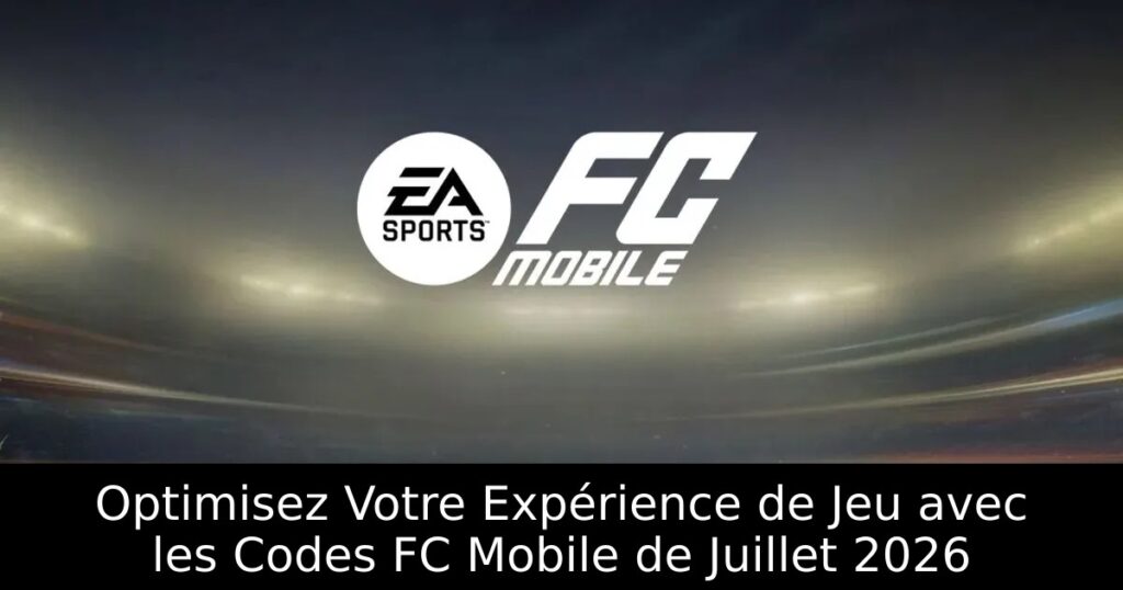Optimisez Votre Expérience de Jeu avec les Codes FC Mobile de Juillet 2026