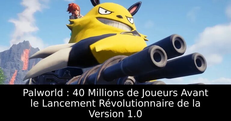 Palworld : 40 Millions de Joueurs Avant le Lancement Révolutionnaire de la Version 1.0