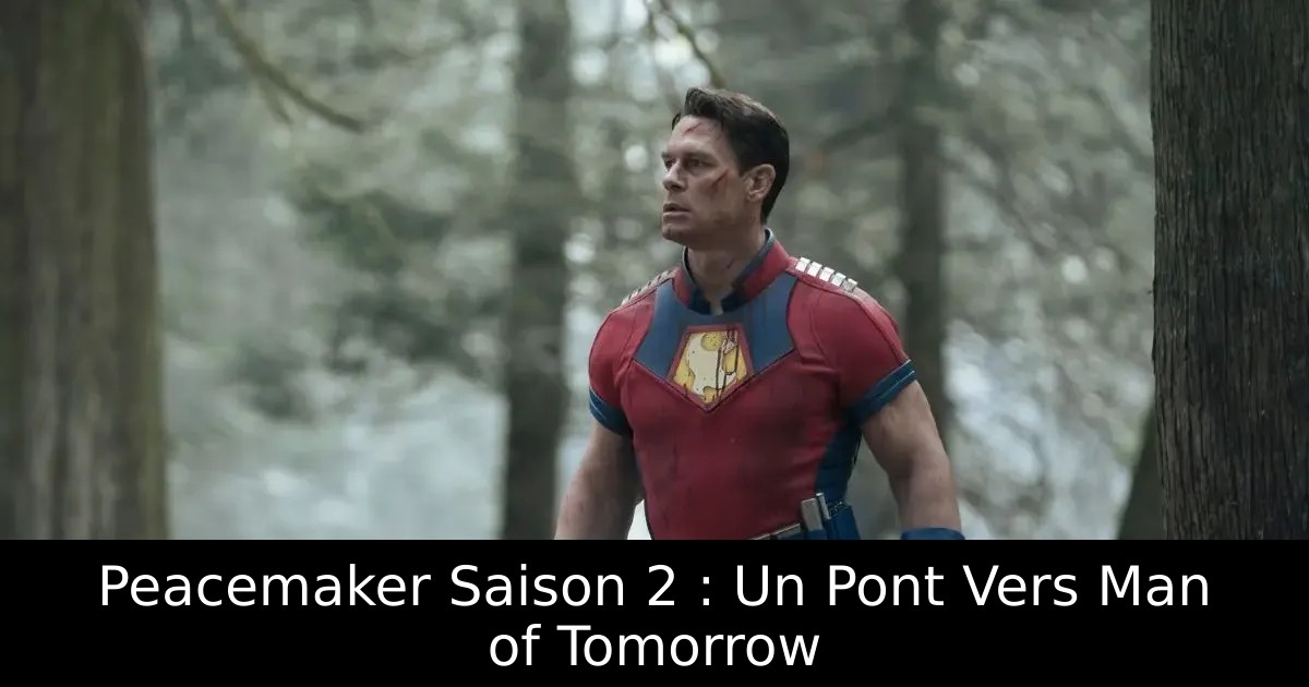 Peacemaker Saison 2 : Un Pont Vers Man of Tomorrow