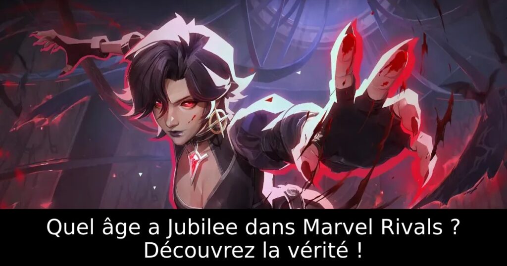Quel âge a Jubilee dans Marvel Rivals ? Découvrez la vérité !
