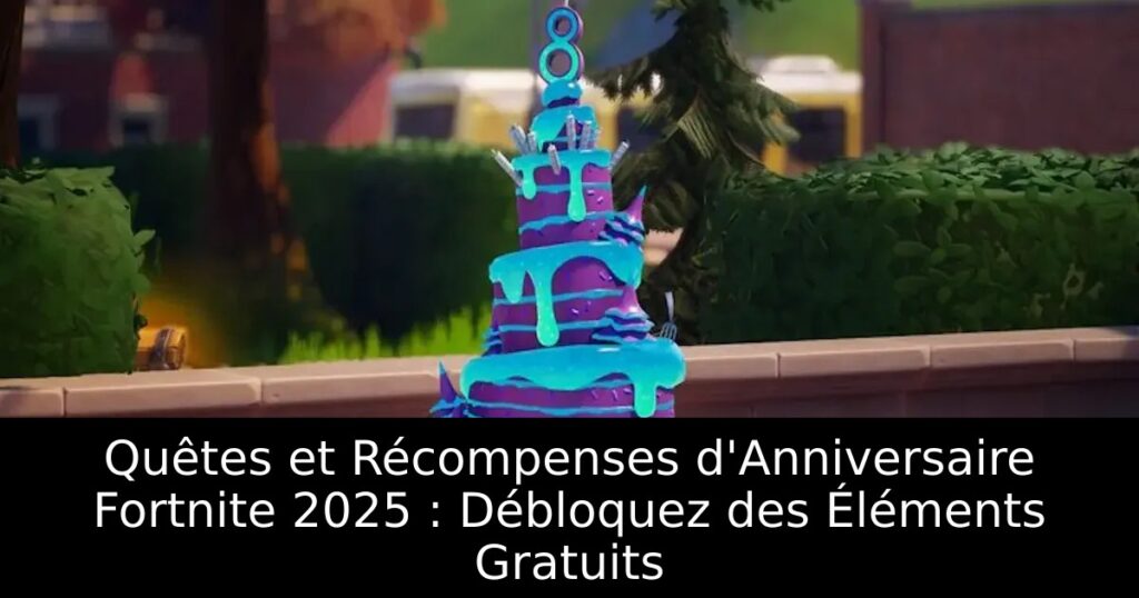Quêtes et Récompenses d&rsquo;Anniversaire Fortnite 2025 : Débloquez des Éléments Gratuits